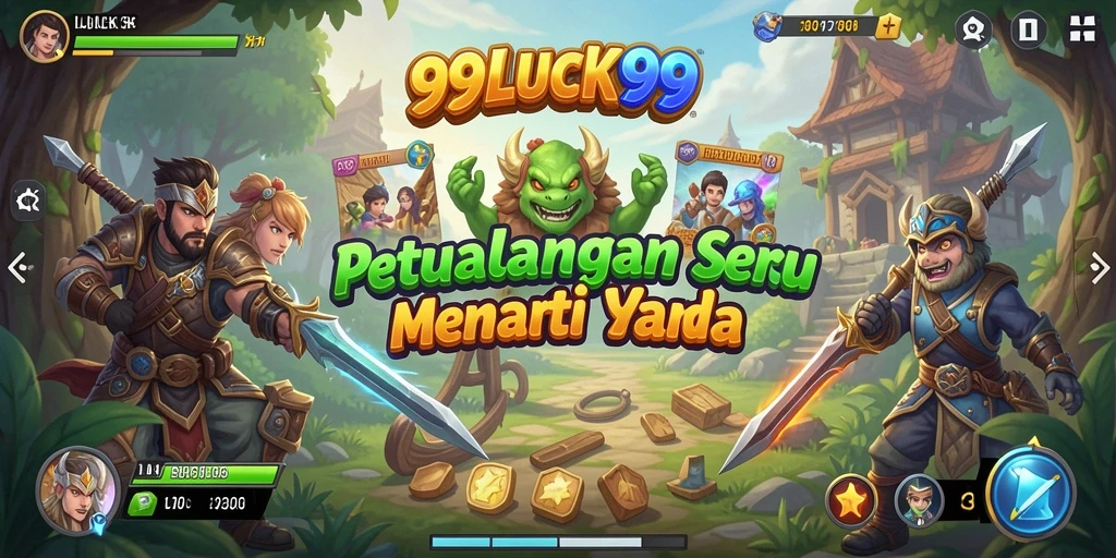 Tampilan seru gameplay 99LUCK99 dalam dunia petualangan yang menantang.