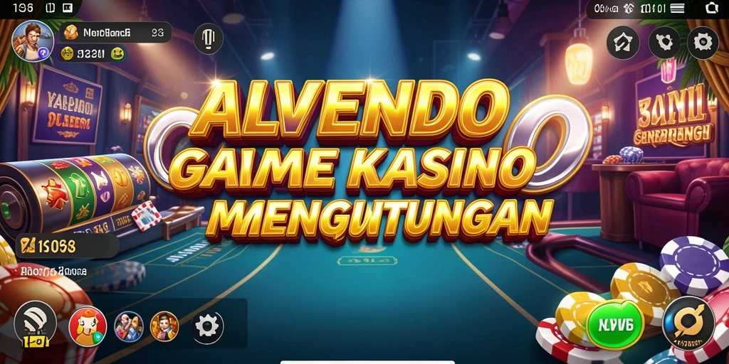 Tampilan gameplay Kasino yang menarik dan menghibur di ALVENDO.