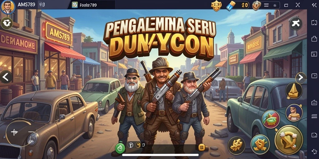 Screenshot utama AMS789 menampilkan gameplay Tycoon yang menarik.
