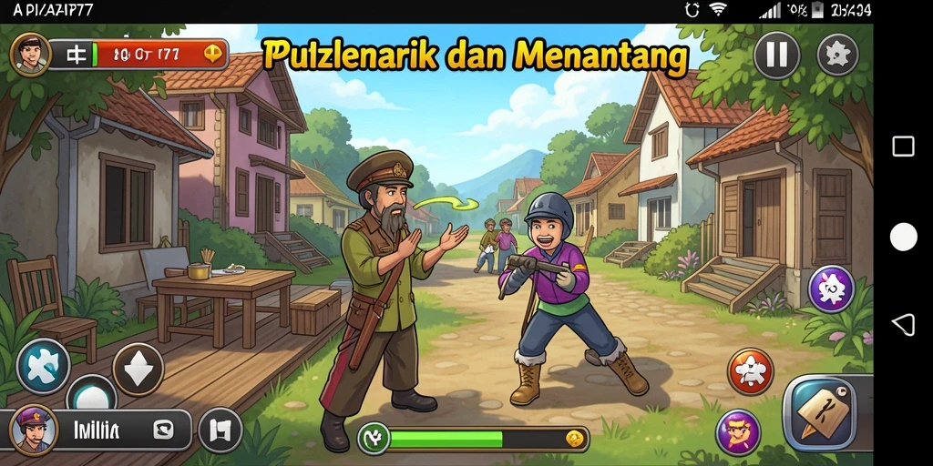 Screenshot gameplay API77 dengan berbagai teka-teki menantang.
