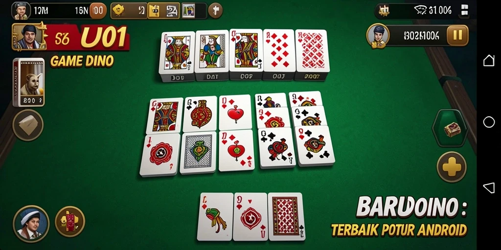 Screenshot gameplay BARU01 menampilkan aksi seru permainan Domino.