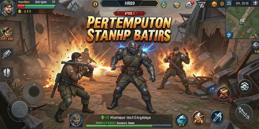 Gameplay seru di HR89 dengan aksi MOBA intens.