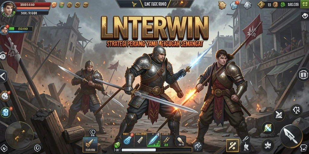 Tampilkan gameplay mendebarkan LNTERWIN dalam peperangan strategi.