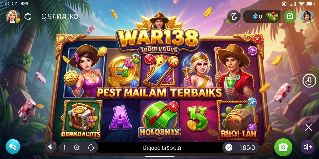 Tampilan menarik gameplay Slot di WAR138 yang mengasyikkan.